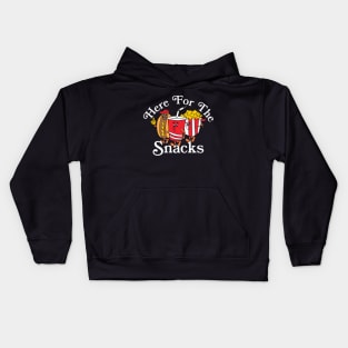 Here For The Snacks Kids Hoodie